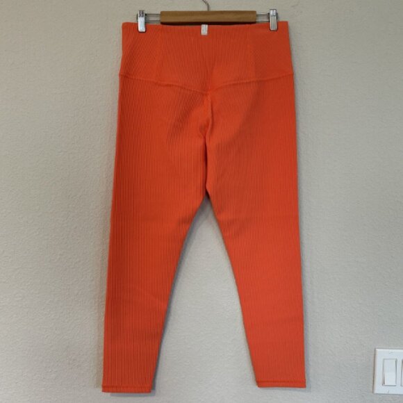 Athleta x Alicia Keys size 1X Jewel Orange Ribbed Elation Tight Leggings NWT - Picture 4 of 14